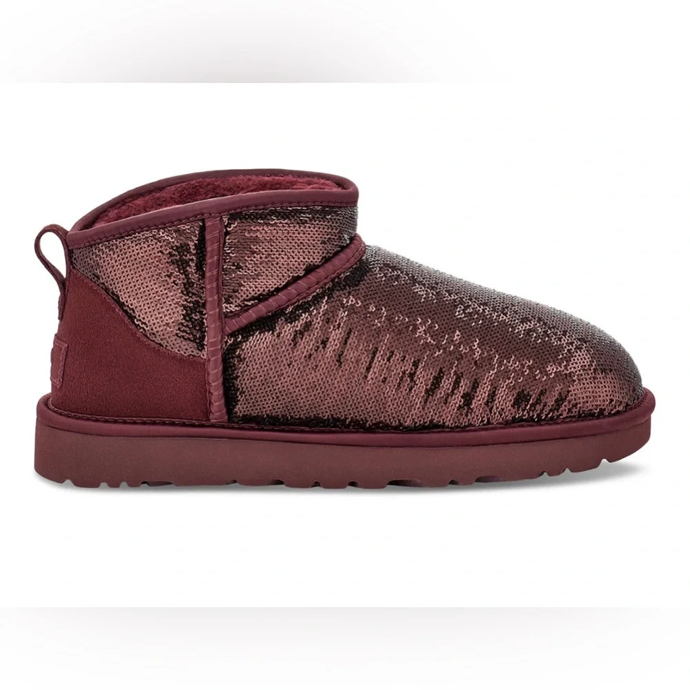 NIB UGG® 1151616 Women's Classic Ultra Mini Mirror Ball Cold Weather Boo…